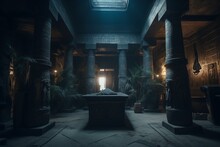 Exploring The Mystical Crypt Of Pharaohs. Generative AI