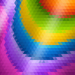 Colorful abstract triangular background. Vector graphics. Design element. ps 10