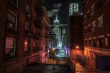 Fototapeta Nowy Jork - Nowy Jork  kolorowa grafika  Generative AI