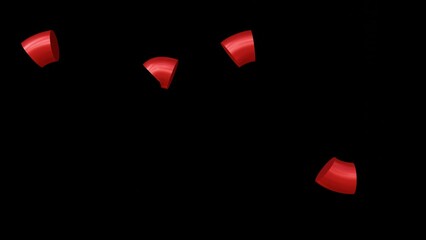 Poster - Animation of red number of year 2023 for calendar in 3d render.