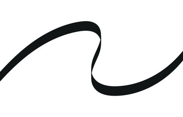 Leinwandbilder - Swoosh, swash underline stroke set.Abstract wavy thin line. Squiggle elements. Vector isolated illustration