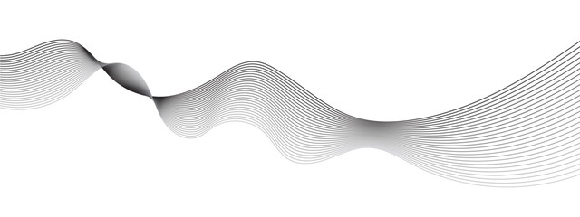 Abstract grey smooth element swoosh speed wave modern stream background. Abstract wave line for banner, wallpaper background with wave design. Abstract business wave curve lines background.