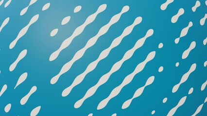 Poster - Abstract blue background with round shapes pattern animation