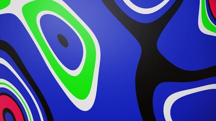 Poster - Abstract colorful background with wavy and curvy shapes animation