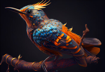 Leinwandbilder - drawing of a bird
