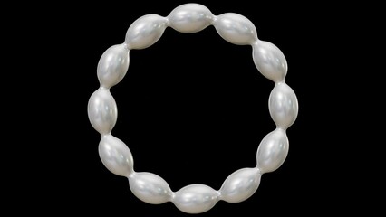 Poster - Animation of white metaballs forming frames isolated on black background. Motion of metaball morphing, merging and flowing forming geometric shapes in 3d rendering.