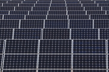 solar panels on the roof or floor