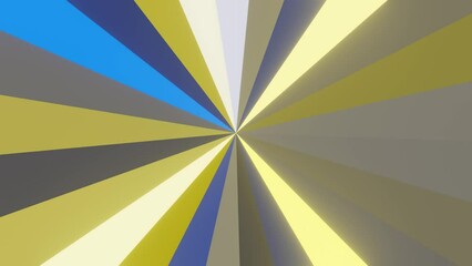 Poster - Animation of rotating rays or beams shapes. Abstract background pattern retro design. geometric glowing and bright shapes transition motion. 
