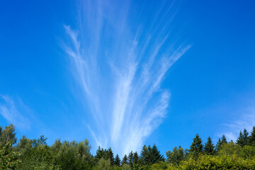 Wall Mural - Blue Sky with white clouds. Abstract backdrop for wallpaper .