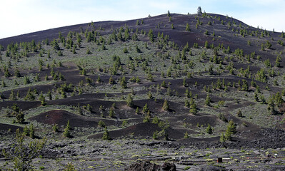 Wall Mural - Crater of the Moon volcano near Idaho Falls in Idaho, USA