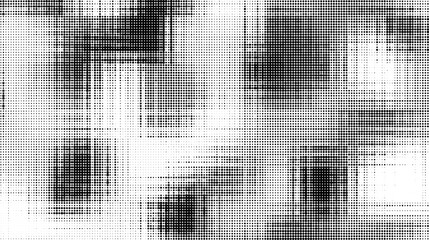 Poster - Monochrome gradient halftone dots background. Vector illustration