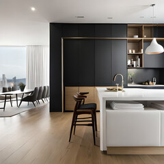 modern kitchen interior