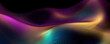© ADDICTIVE STOCK - Generative AI abstract image of creative glittering colorful wave curvy line design elements with minimal texture reflecting on isolated on black background