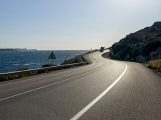 The coastal road connecting the Mediterranean and the Aegean region