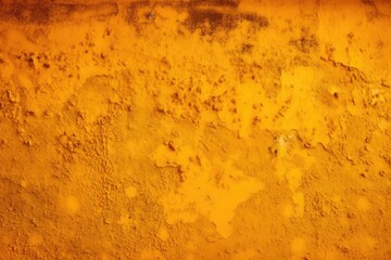 Poster - yellow wall with grime and stains. Generative AI