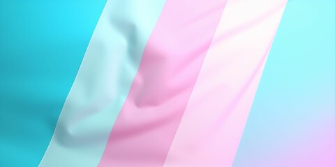 a flag of trans women in pastel background, in the style of simple minimalism, genertive IA