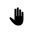 © zo3listic - Hand icon vector. hand symbols. palm