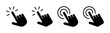 Hand click icon vector illustration. pointer sign and symbol. hand cursor icon