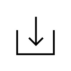 Poster - Download icon vector. download sign for app and site..eps