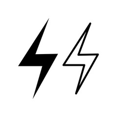 Poster - Energy icon vector. Simple storm sign for app and site..eps