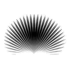 Poster - Black pattern on halftone background. Contemporary image. Grunge vector. Vector illustration.