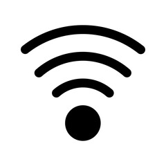 Wall Mural - wifi glyph icon