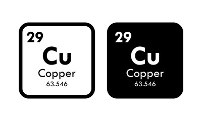 copper icon set. vector template illustration  for web design