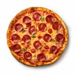 © S A F I Y A - Pepperoni Pizza Isolated On White Background, Generative AI