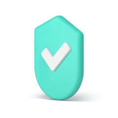 Poster - antivirus personal data cyberspace technology success protection guarantee 3d icon realistic vector