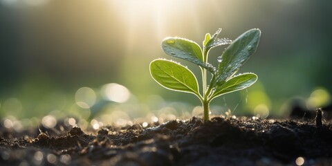 Plant in growing on white background. Natural leaf concept. Agriculture background. Environmental Green business concept. Financial concept. Gardening concept.