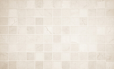 Wall Mural - Beige pastel ceramic wall and floor tiles mosaic abstract background. Design geometric wallpaper texture decoration.
