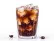 © Png - Video - Photo - Cold Brew Coffee, Iced  coffee on a white background  ,Generative AI.