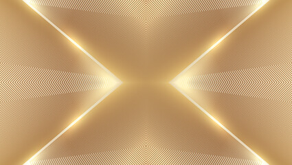 Wall Mural - Gold luminous lines with abstract texture background