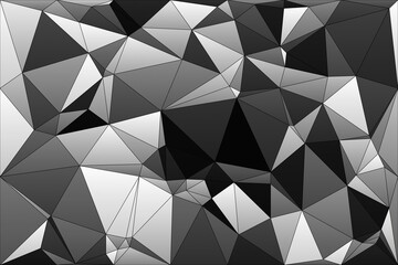 Wall Mural - monochrome triangles pattern with a rough texture background. backdrop texture wall and have copy sp