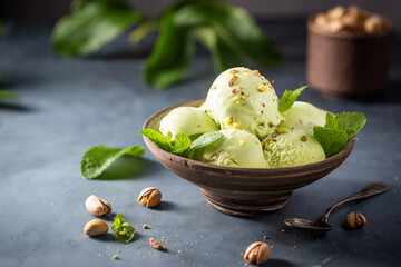 Pistachio ice cream