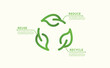 © Benjamas - icons recycle reduce reuse recycle recycle symbol Ecology An ecological metaphor for ecological waste management. Reduce, reuse, recycle.