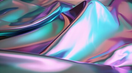 a close up view of a shiny material, generative AI