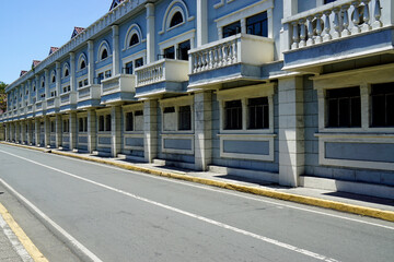 Wall Mural - colonial buildings in downtown manila intramuros