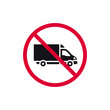 Prohibited sign, forbidden modern round sticker, vector illustration.