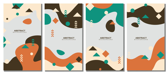 Abstract modern template set background. Abstract background.