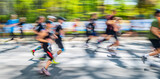 Fototapeta  - marathon runners in motion