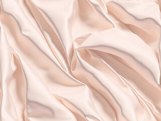 Smooth elegant luxury silk satin fabric in pink color for backgrounds. Ai generative art.