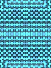 Fototapete - Digital background of tilted cylinders with a trendy blue colored gradient. 3d rendering illustration