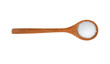 sugar in wooden  spoon on transparent png