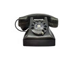 © pornchai - old desk phone front view isolated  PNG transparent