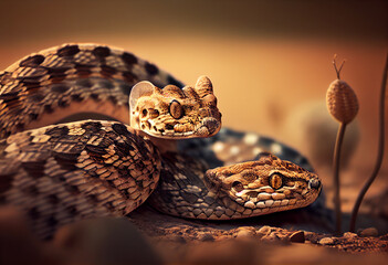 Poster - snake in the sand