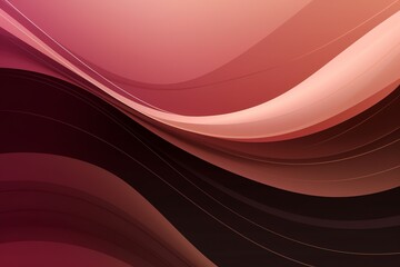 Wall Mural - Modern Banner With Dark Pink, Chocolate, And Saddle Brown Colors And Wave Background. Generative AI