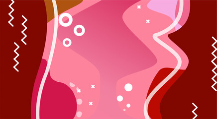 Wall Mural - underwater red abstract background illustration for website wallpapers and text fills