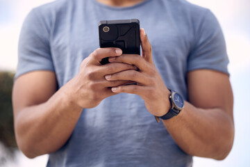 Poster - Need my number Ill hook you up. an unrecognisable man using a smartphone outside at college.