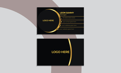 Wall Mural - Luxury Business Card Design.Simple And Modern Name Card template.